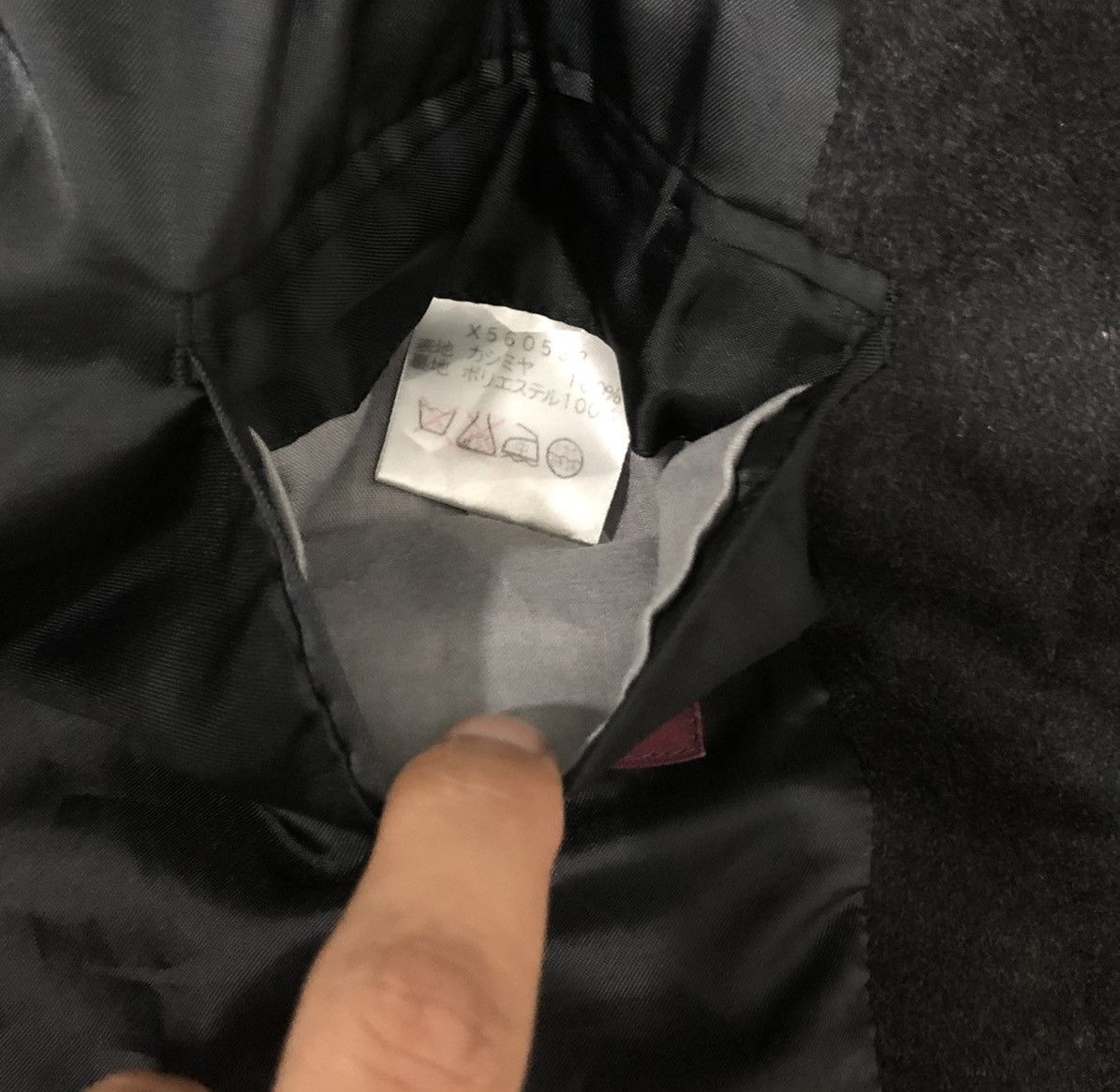 Yohji Yamamoto Yohji Yamamoto A.A.R x D’Urban Black Cashmere Coat (Size L) Size US L / EU 52-54 / 3 - 14 Thumbnail
