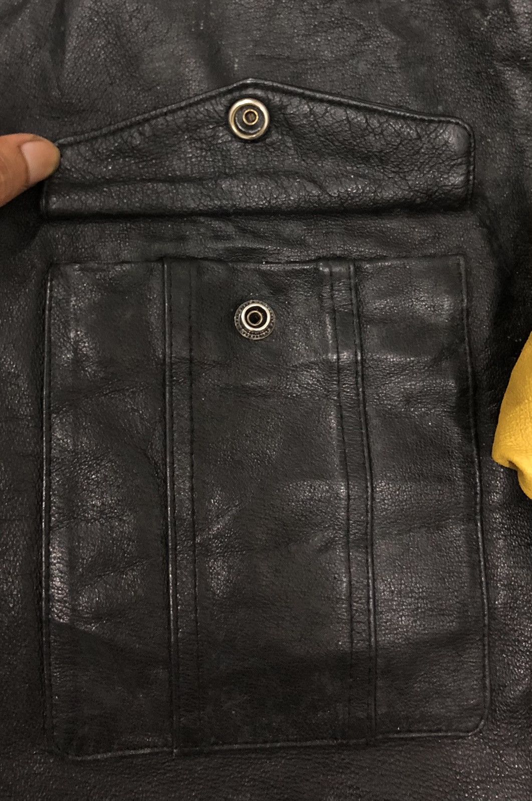 Vintage Rare vintage road map leather jacket fight the power Size US L / EU 52-54 / 3 - 5 Thumbnail