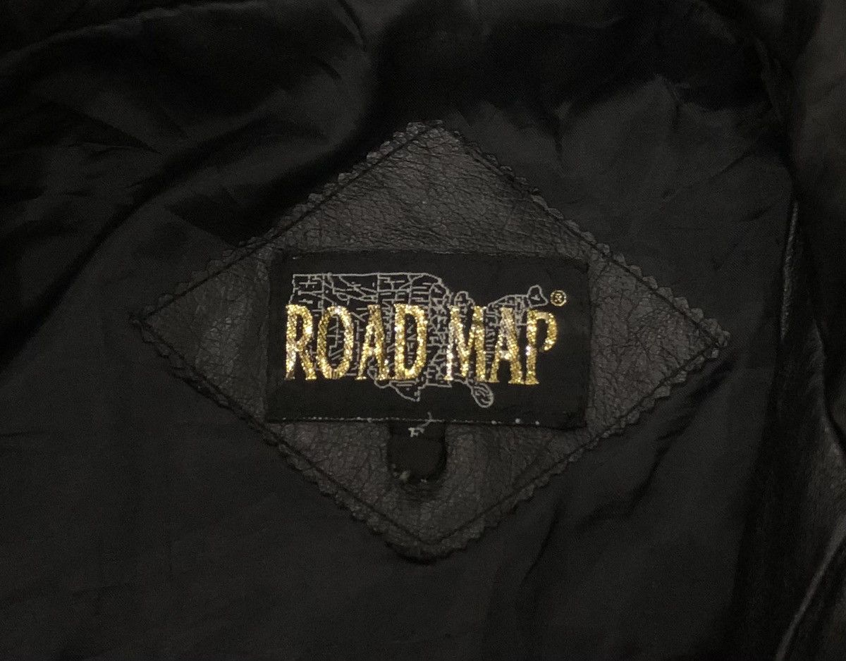 Vintage Rare vintage road map leather jacket fight the power Size US L / EU 52-54 / 3 - 10 Thumbnail
