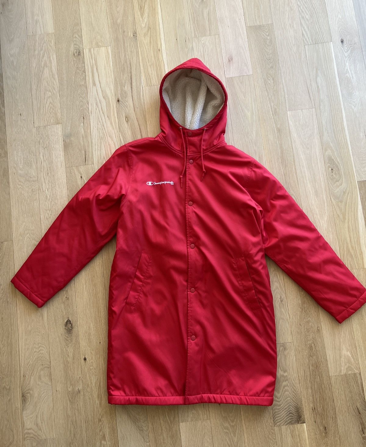 image of Champion Parka in Red, Men's (Size Small)