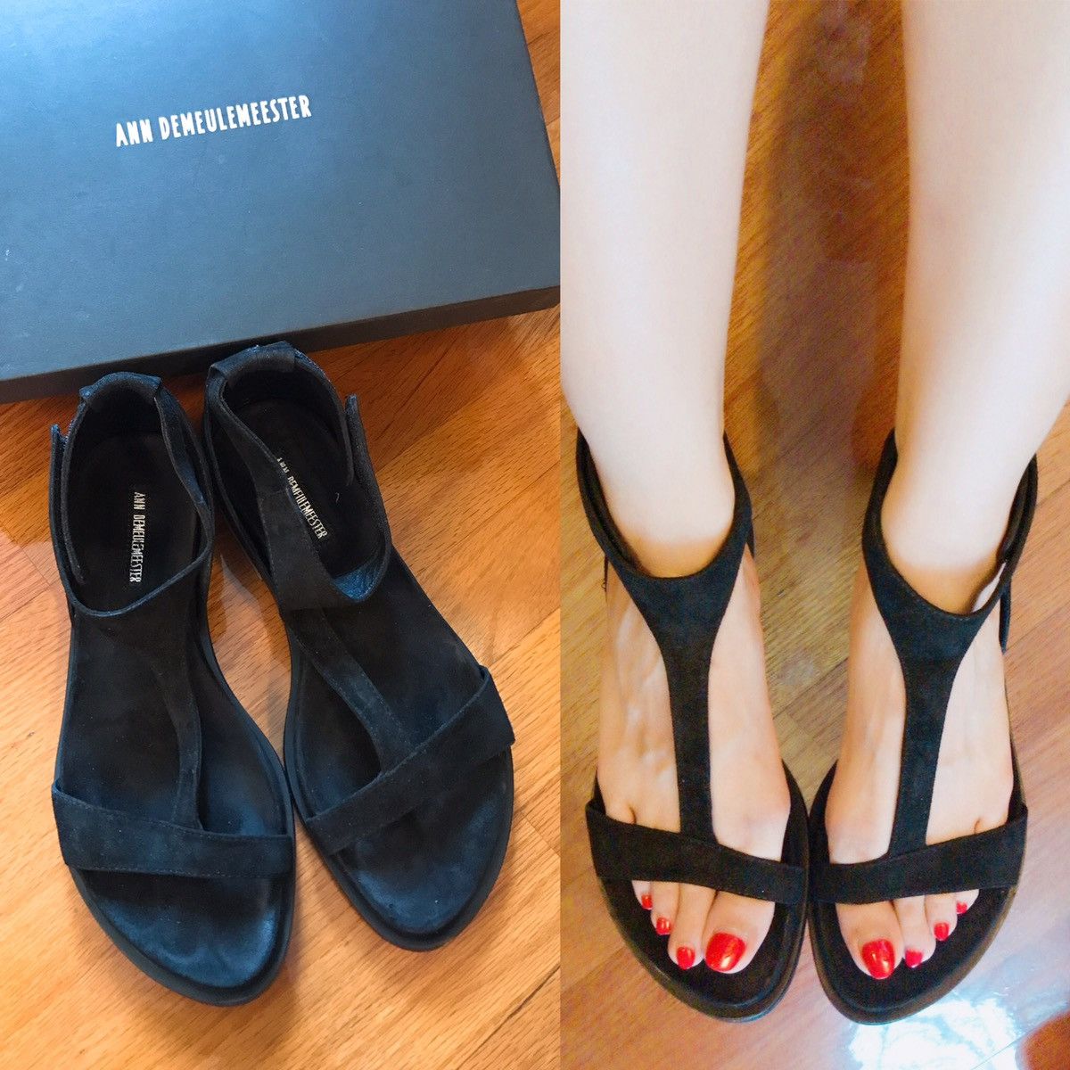 Ann Demeulemeester Ann Demeulemeester Suede Sandals Size US 9 / IT 39 - 1 Thumbnail
