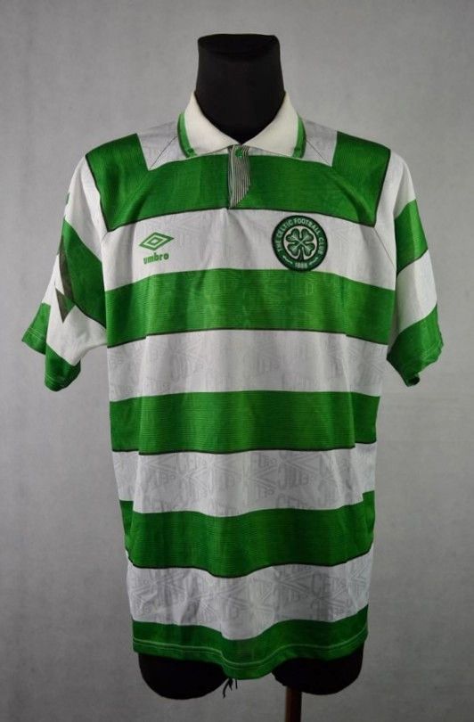 maglia Celtic football club vintage umbro 1992-93 home jersey