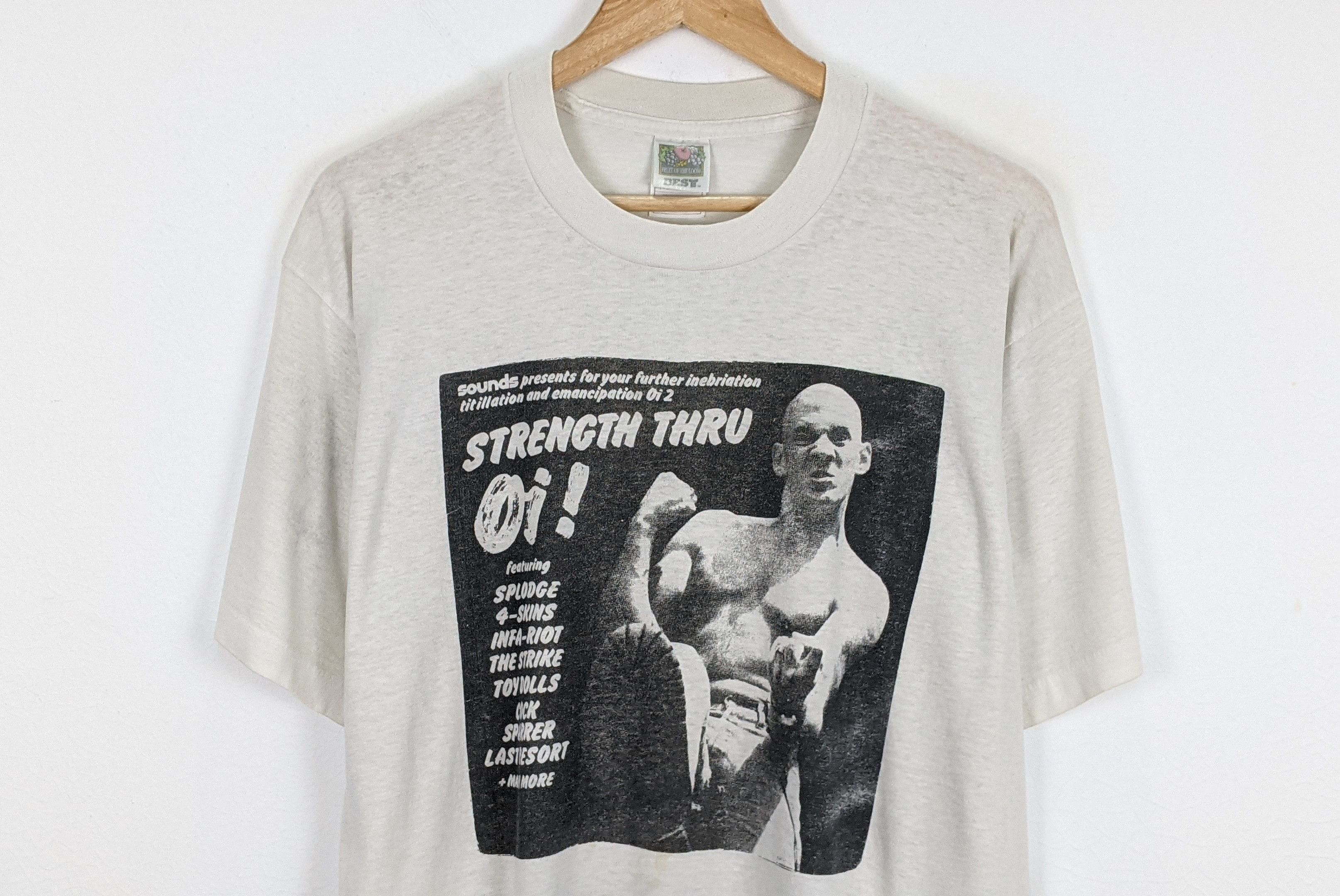 Band Tees Vintage Strength Thru Oi Skinhead shirt Size US L / EU 52-54 / 3 - 2 Thumbnail