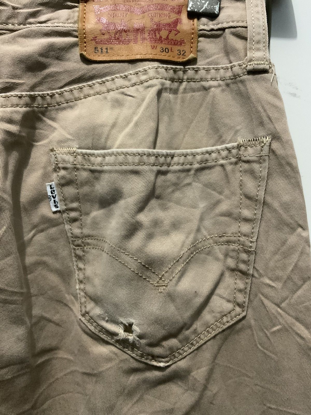 Unsound Rags Levi’s 511 Travis Scot Flare Khaki Slack Pant Size US 30 / EU 46 - 15 Thumbnail