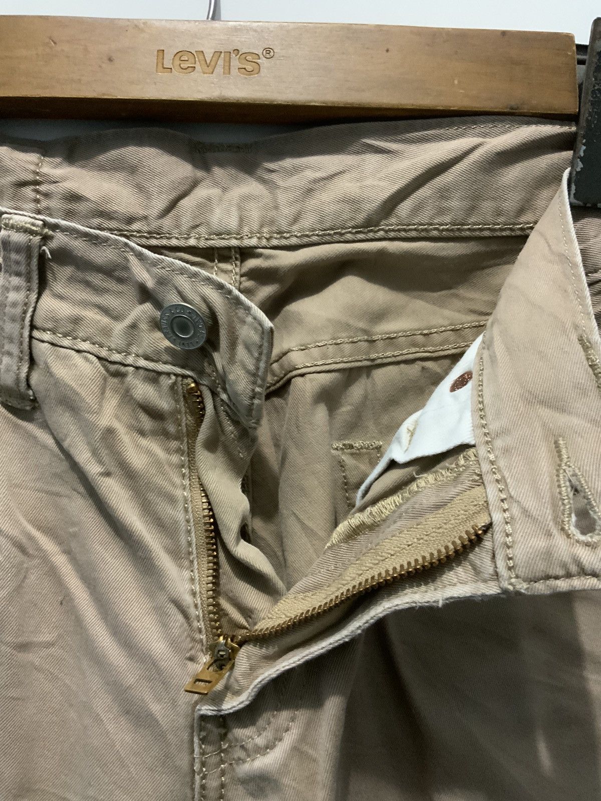 Unsound Rags Levi’s 511 Travis Scot Flare Khaki Slack Pant Size US 30 / EU 46 - 9 Thumbnail