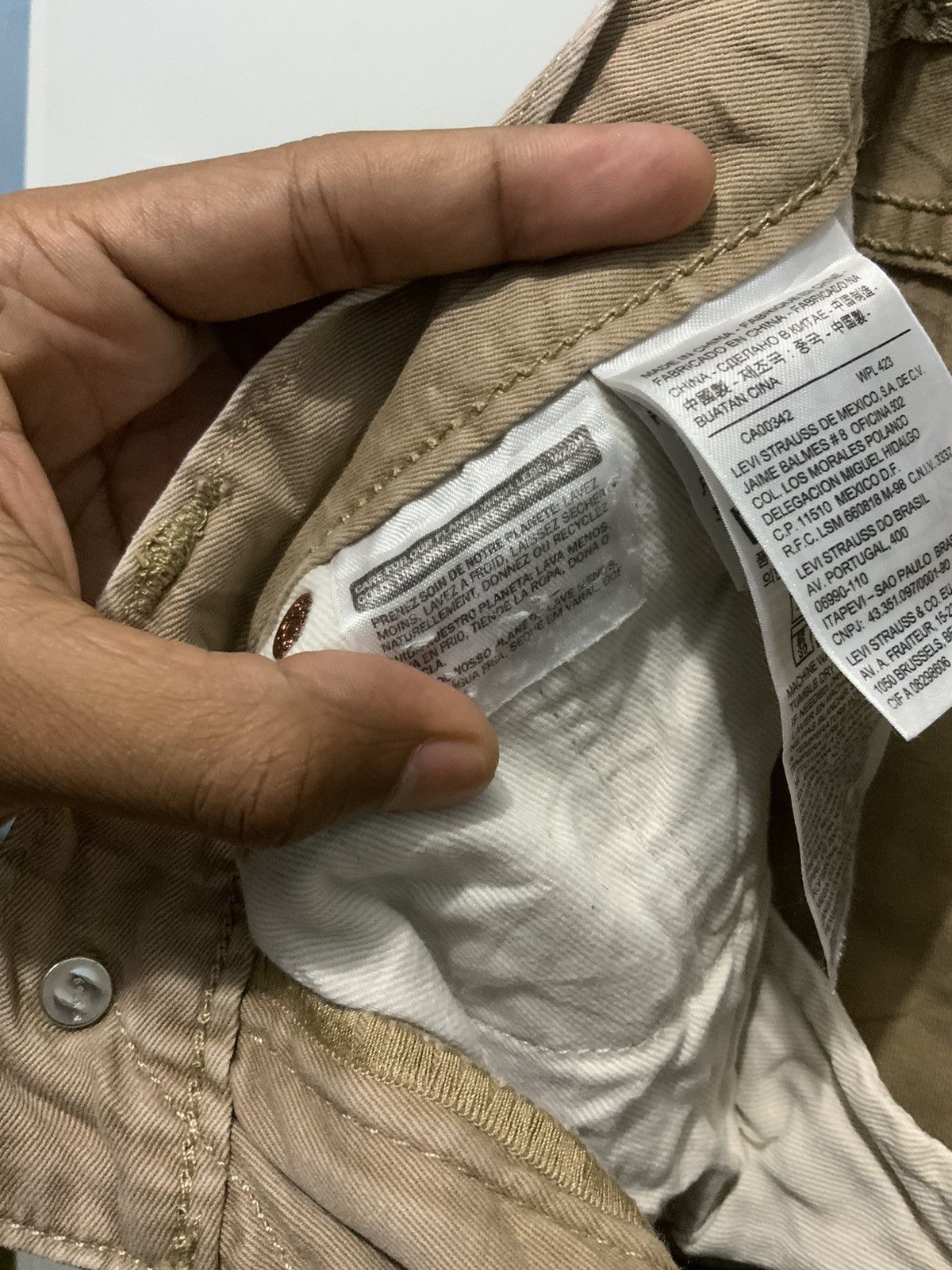 Unsound Rags Levi’s 511 Travis Scot Flare Khaki Slack Pant Size US 30 / EU 46 - 19 Thumbnail
