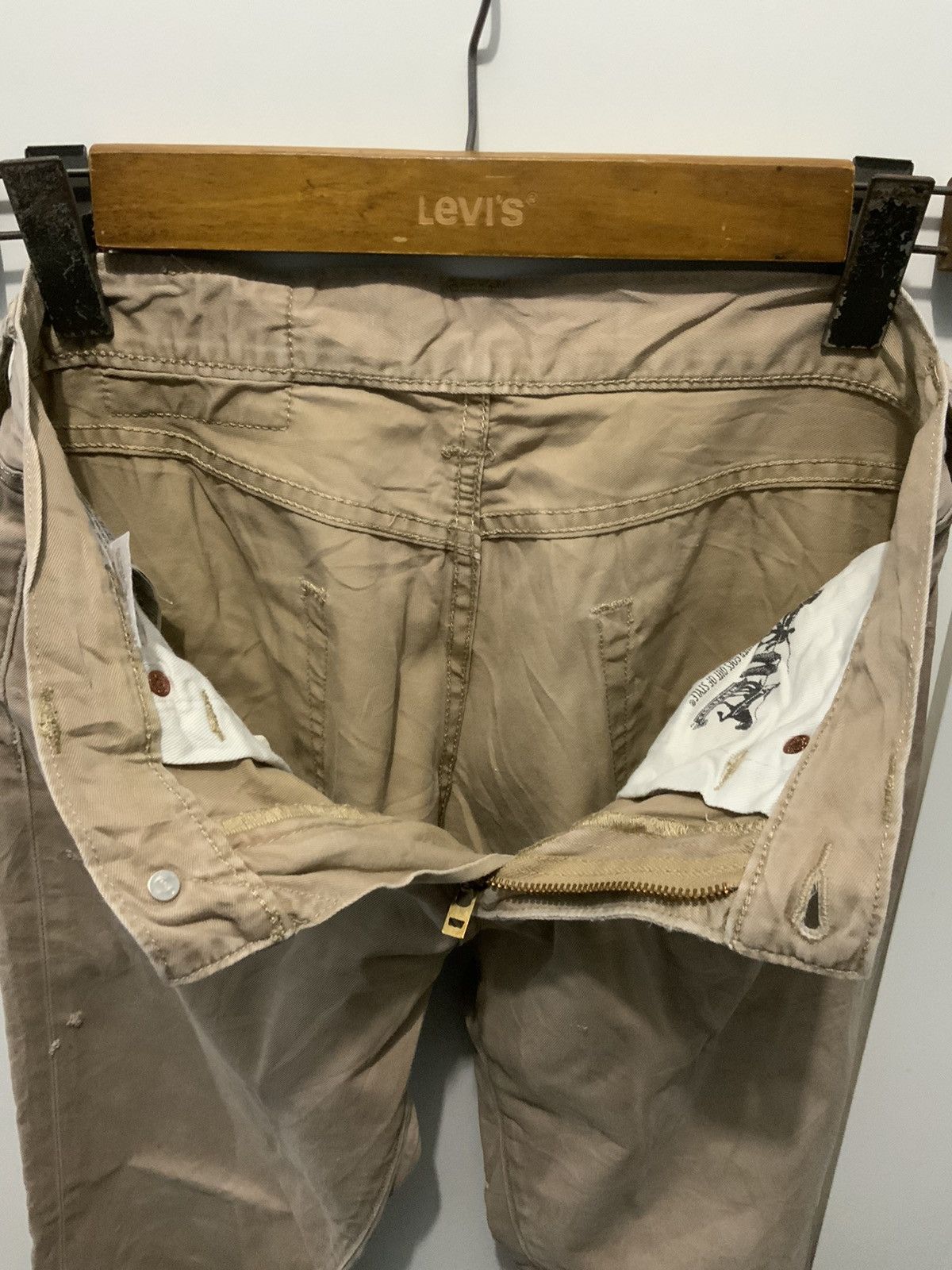 Unsound Rags Levi’s 511 Travis Scot Flare Khaki Slack Pant Size US 30 / EU 46 - 17 Thumbnail