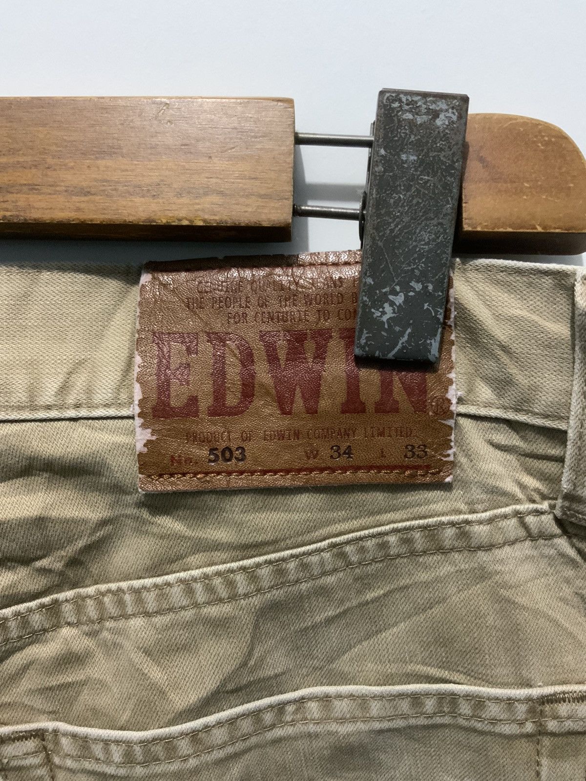 Japanese Brand Edwin 503 Khaki Japan Made Pant Size US 34 / EU 50 - 13 Thumbnail
