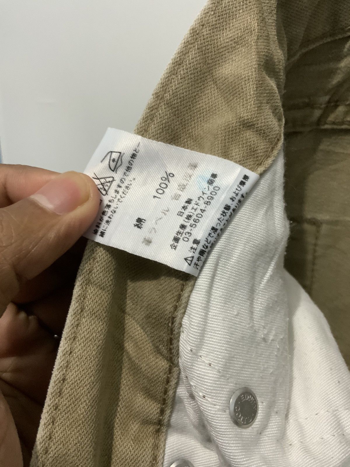 Japanese Brand Edwin 503 Khaki Japan Made Pant Size US 34 / EU 50 - 20 Thumbnail