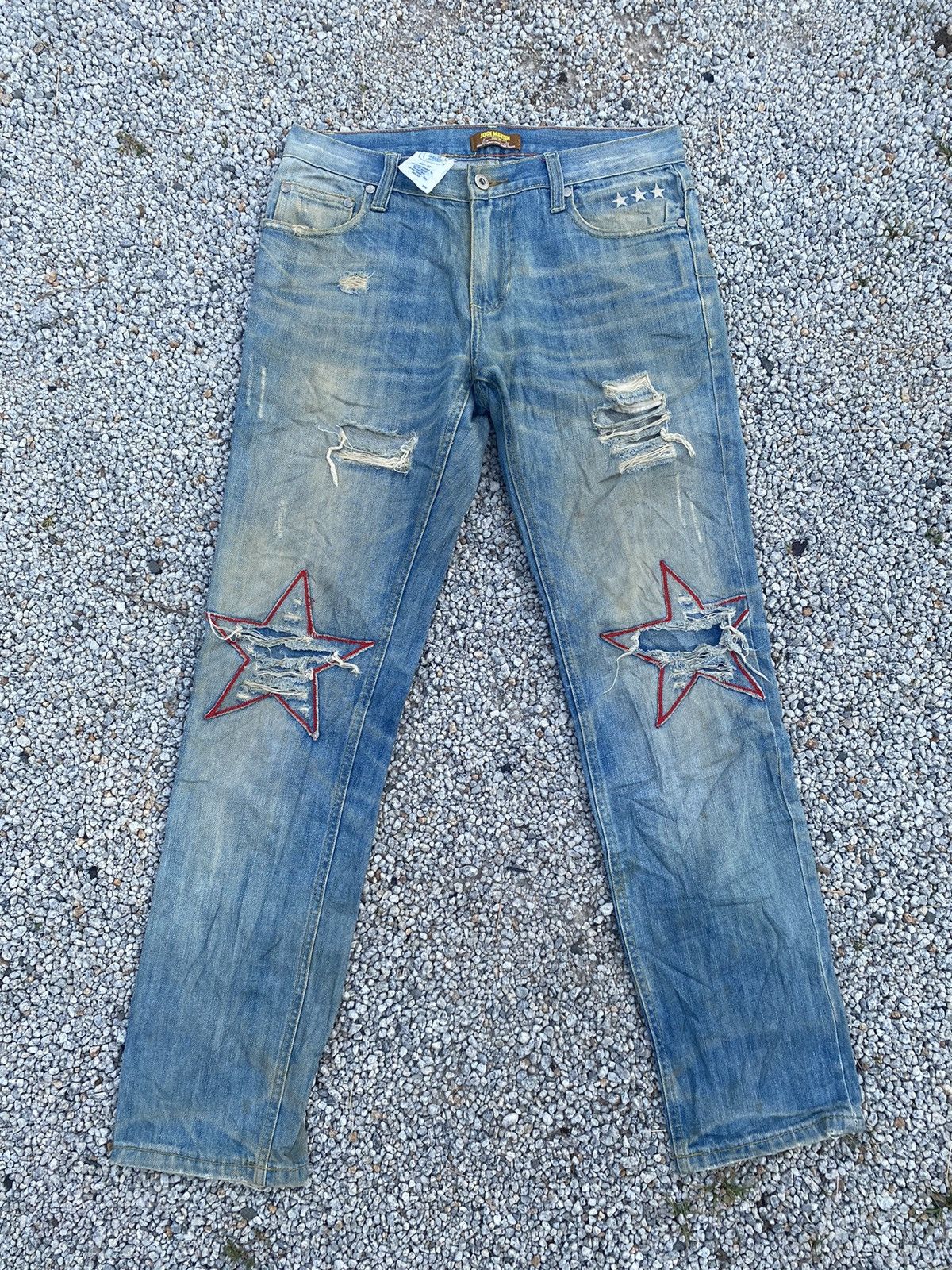 Jean Vintage Distressed Joge Martin Jeans Nice Design Size US 32 / EU 48 - 1 Thumbnail