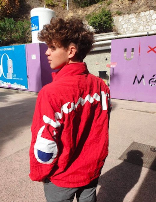 red supreme jacket