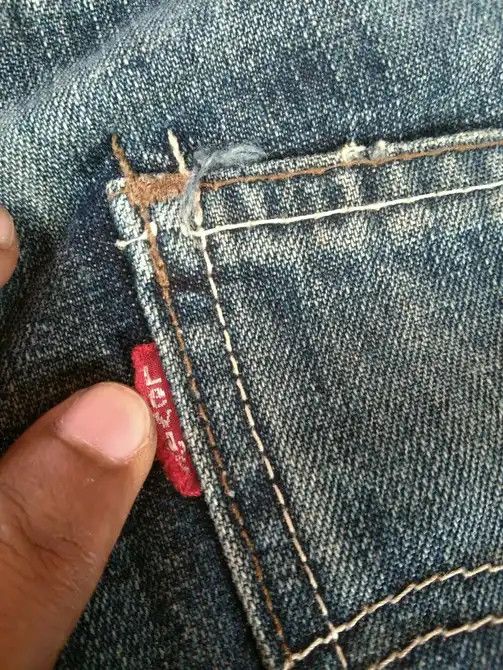 Levi's Vintage Levi's Jeans 703 Straight Leg Dirty Distressed 30x31 Size US 30 / EU 46 - 5 Thumbnail
