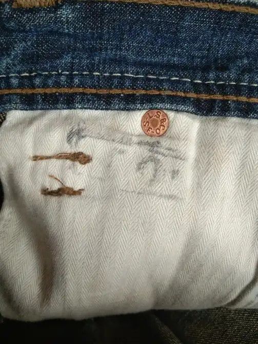 Levi's Vintage Levi's Jeans 703 Straight Leg Dirty Distressed 30x31 Size US 30 / EU 46 - 11 Thumbnail