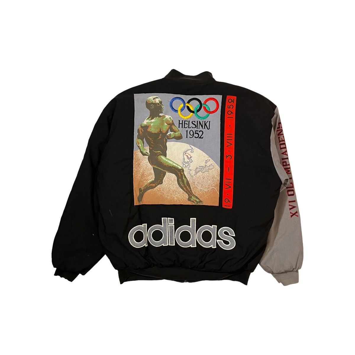 Adidas × Vintage 80s Adidas XVI Olympiadens 1950s Olympics Bomber Size US M / EU 48-50 / 2 - 2 Thumbnail