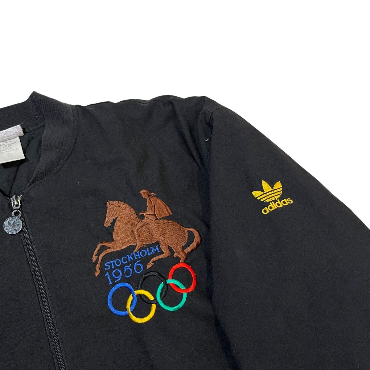 Adidas × Vintage 80s Adidas XVI Olympiadens 1950s Olympics Bomber Size US M / EU 48-50 / 2 - 6 Thumbnail