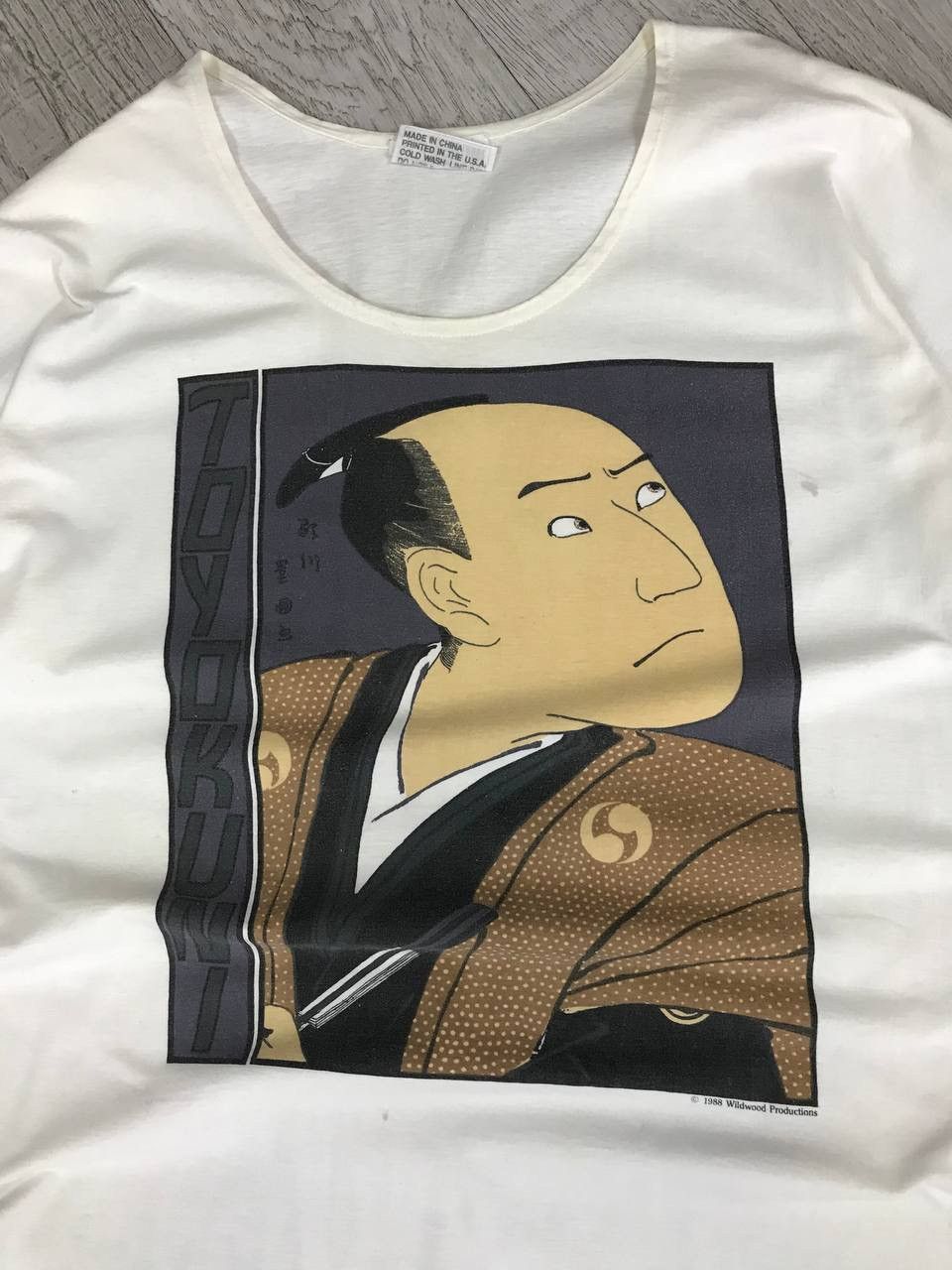 Japanese Brand × Vintage Wildwood Production 1988 rare Toyokuni Japanese tee Size US L / EU 52-54 / 3 - 3 Thumbnail