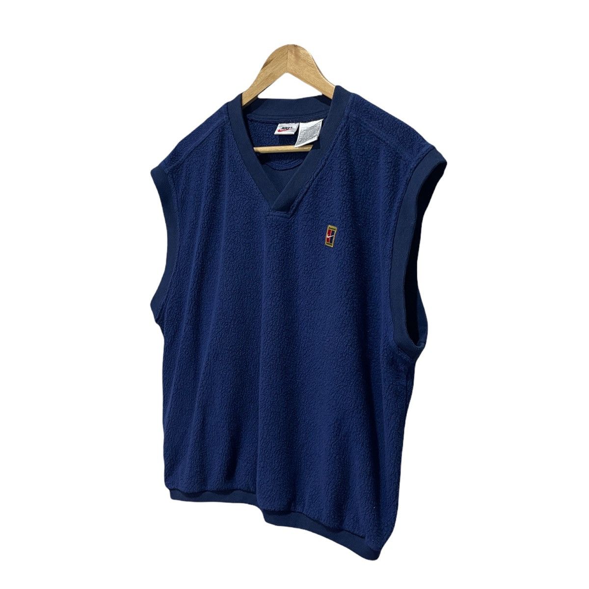 Nike × Vintage Vintage Nike Challenge Court Fleece Vest Size US L / EU 52-54 / 3 - 2 Thumbnail