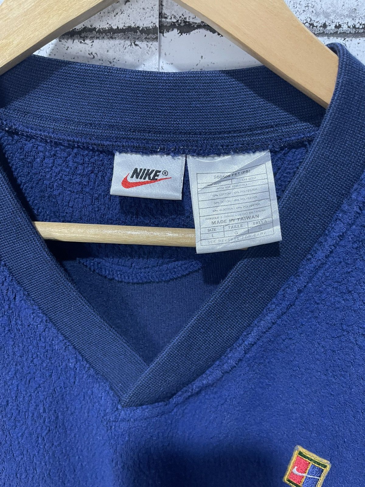 Nike × Vintage Vintage Nike Challenge Court Fleece Vest Size US L / EU 52-54 / 3 - 8 Thumbnail