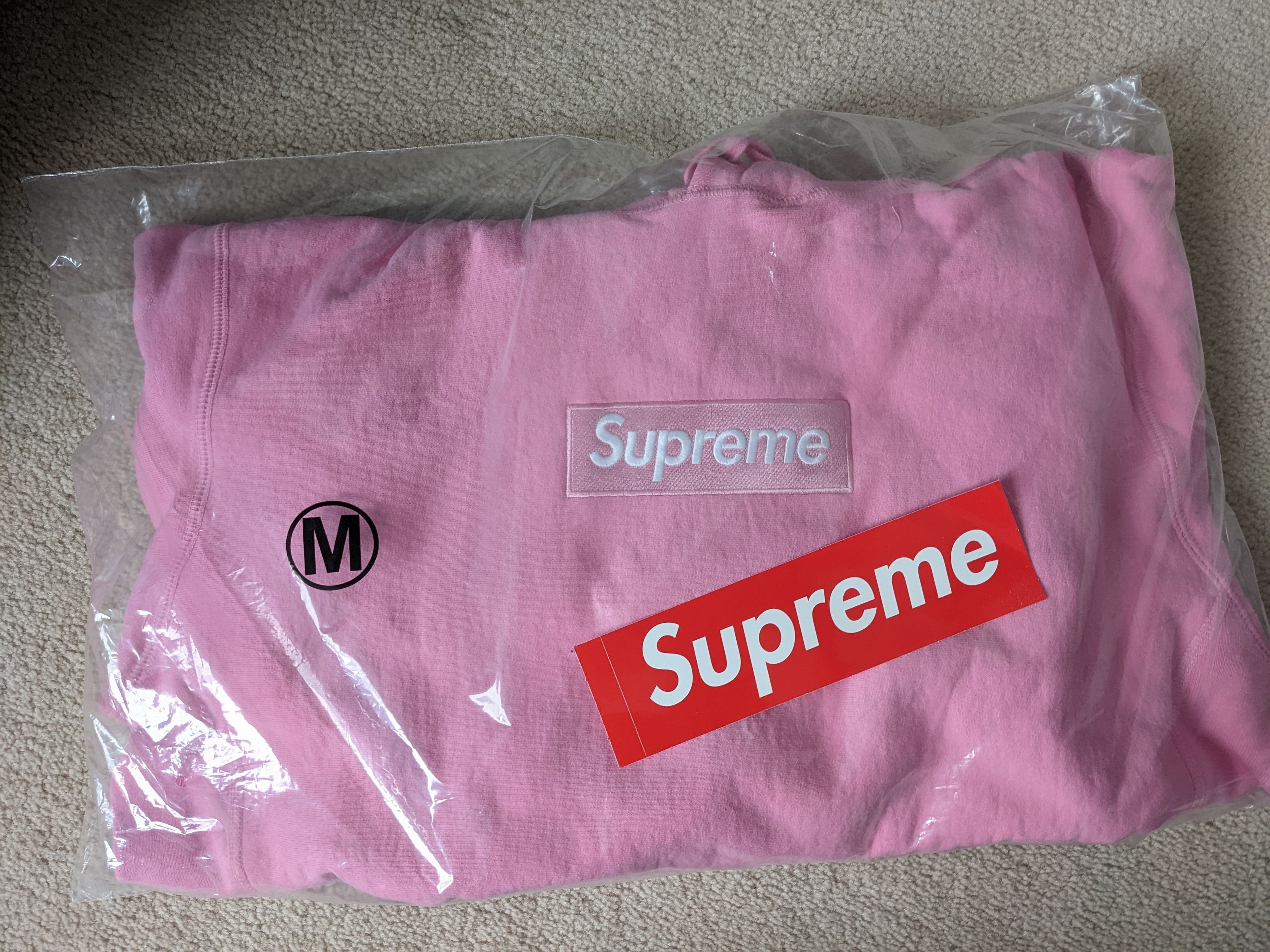 Pink Supreme Hoodie Grailed