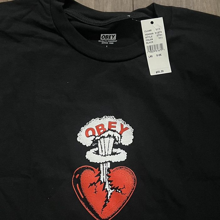 Obey Obey Heart Explosion T-Shirt | Grailed