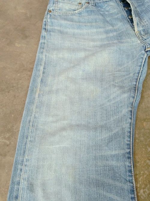 Levi's × Vintage Vintage Levis 501 Straight Leg Distressed Jeans 36x31 Size US 36 / EU 52 - 5 Thumbnail
