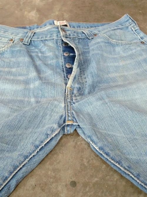 Levi's × Vintage Vintage Levis 501 Straight Leg Distressed Jeans 36x31 Size US 36 / EU 52 - 6 Thumbnail