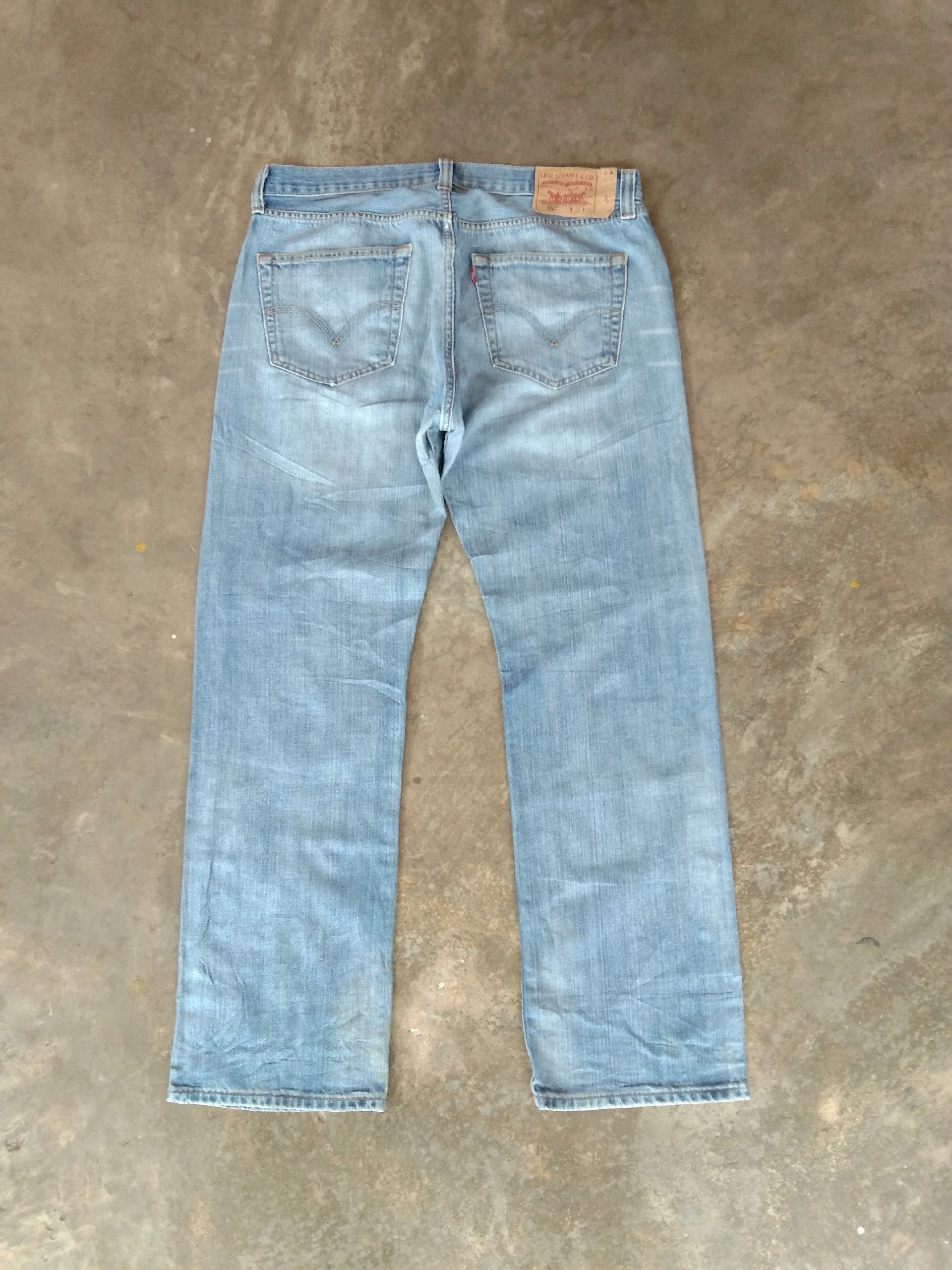 Levi's × Vintage Vintage Levis 501 Straight Leg Distressed Jeans 36x31 Size US 36 / EU 52 - 2 Thumbnail