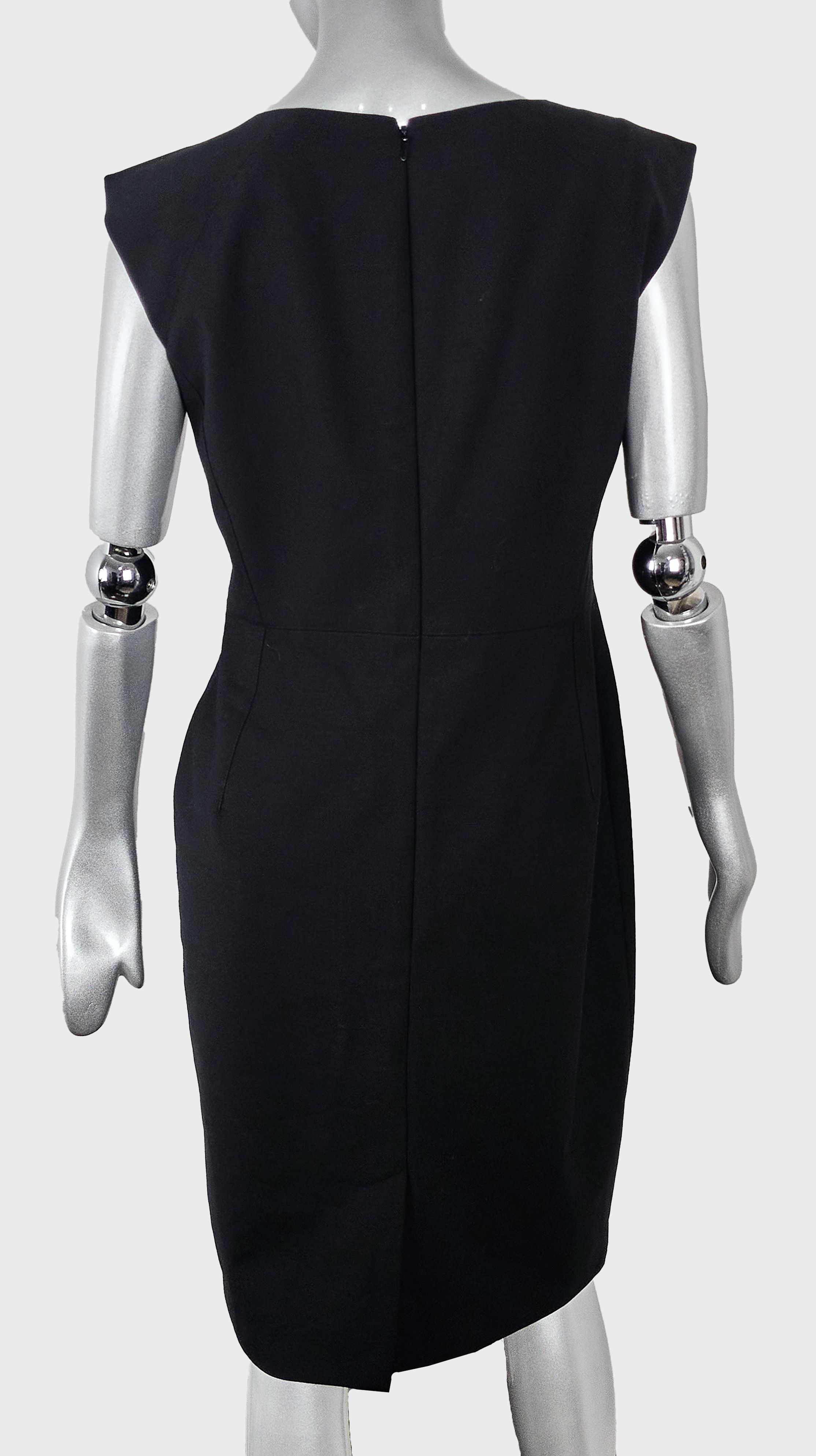 Vintage Classic black dress John Lewis fitted evening dress Size M / US 6-8 / IT 42-44 - 6 Thumbnail