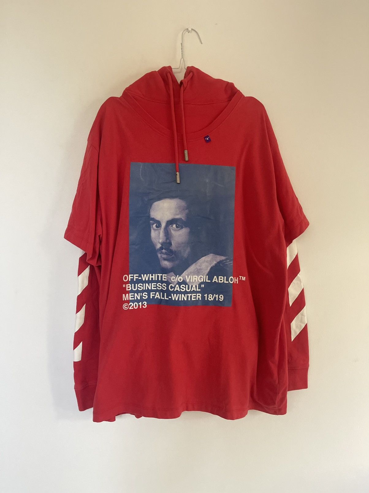 Off white bernini hoodie on sale red