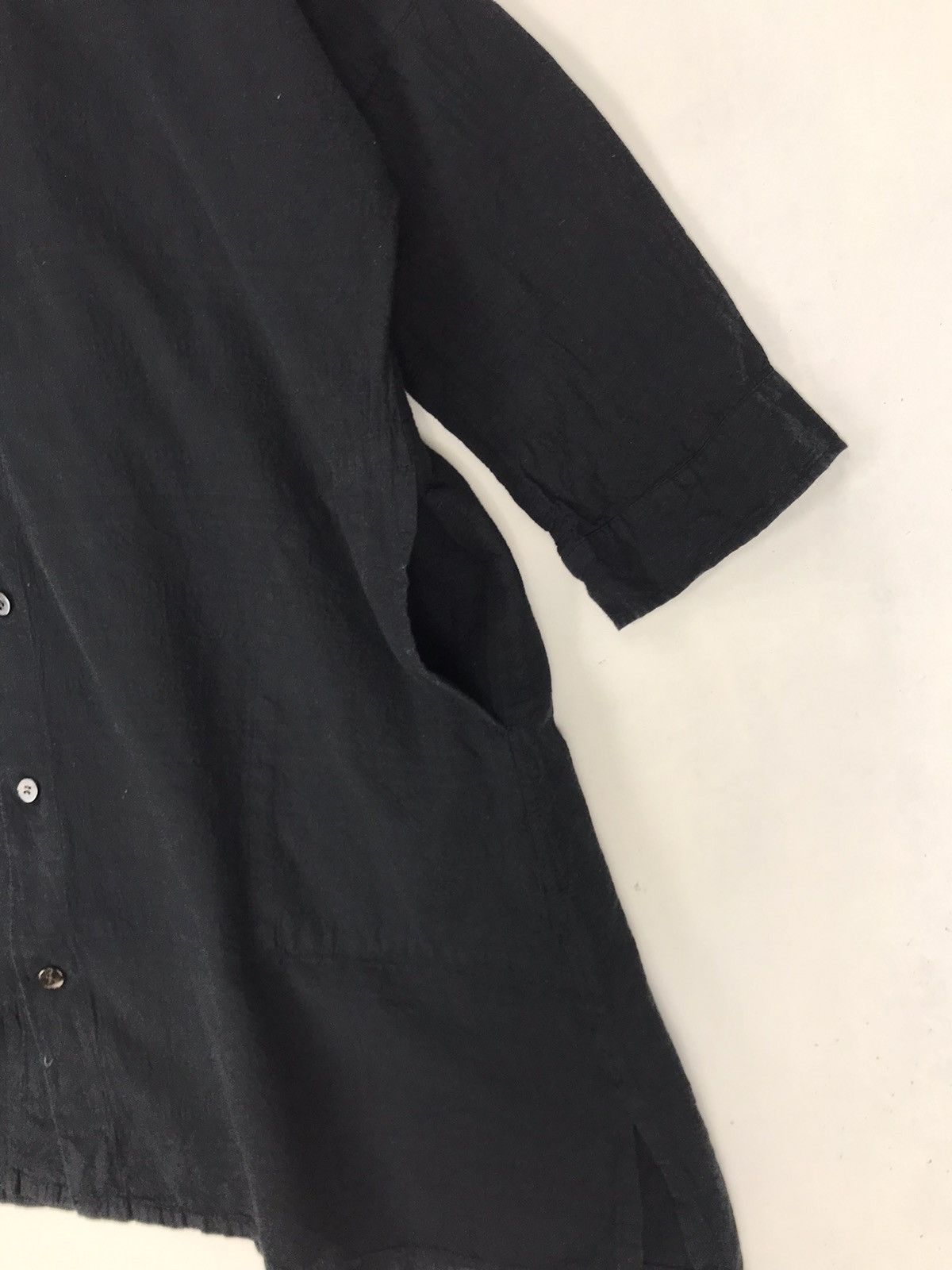 Issey Miyake Plantation Oversized Loose Three Quarters Sleeve Jacket Size US M / EU 48-50 / 2 - 10 Thumbnail