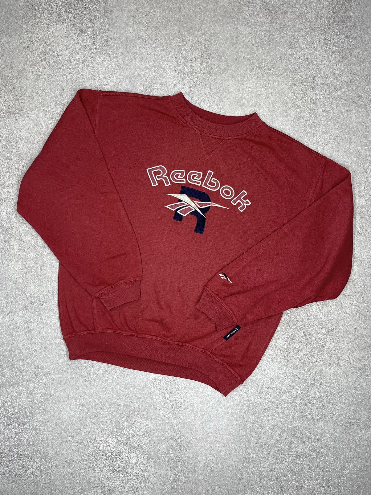 Vintage Reebok Big Logo Sweatshirt Y2K size M Rare