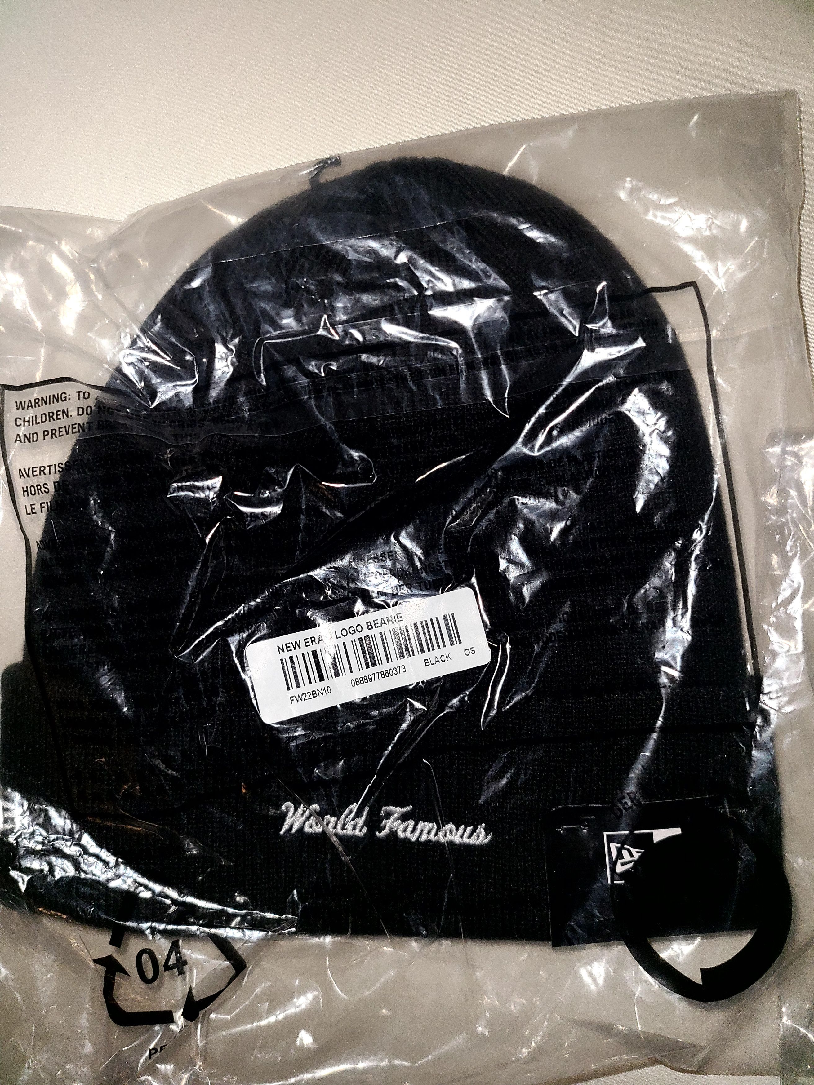 New Era × Supreme Box logo beanie black fw22 Size ONE SIZE - 2 Thumbnail