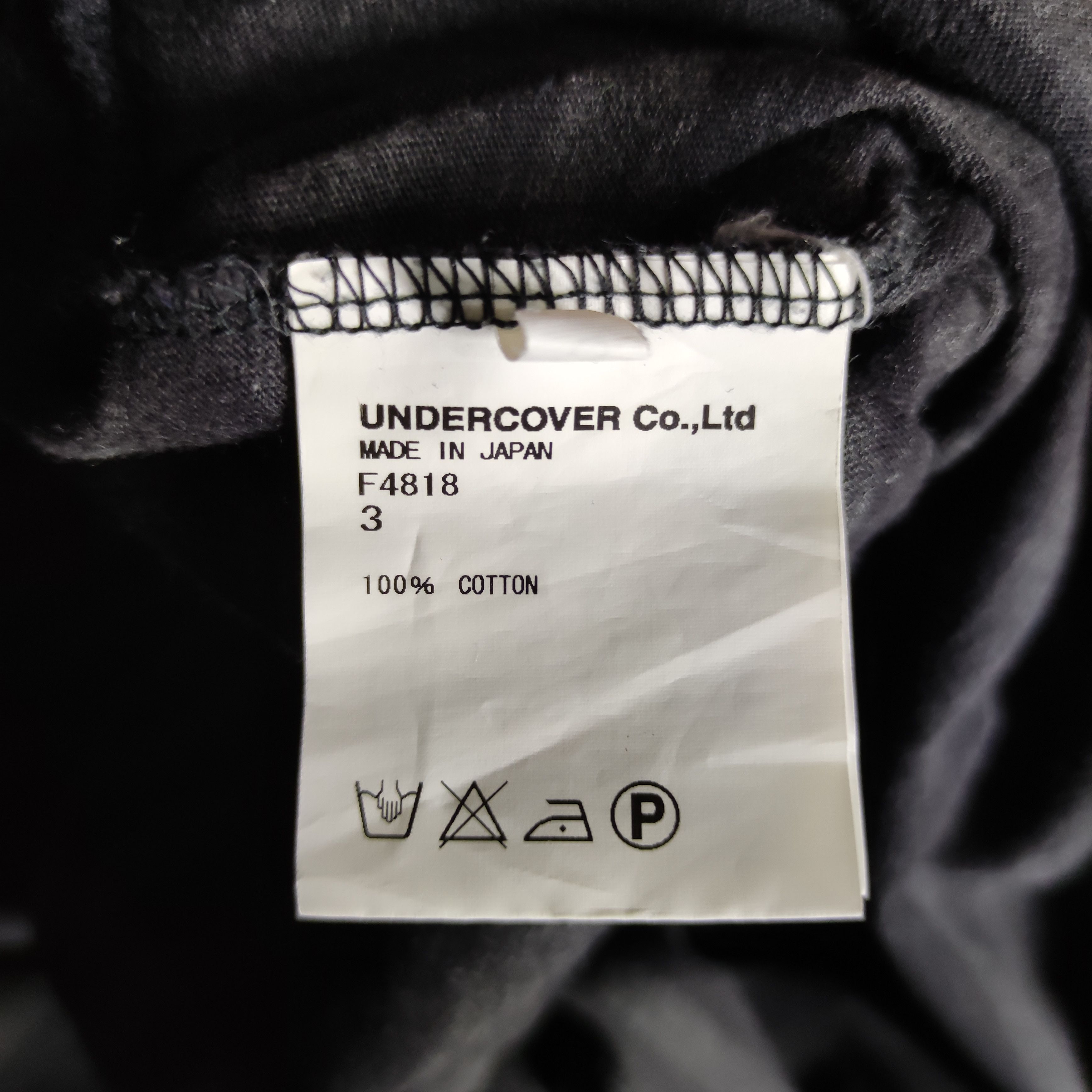 Undercover Undercover Undercoverism reverse running single stitch tee Size US M / EU 48-50 / 2 - 8 Thumbnail