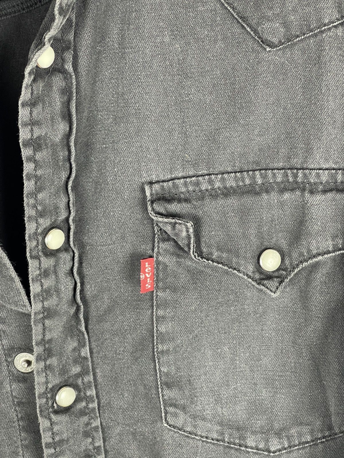 Levi's Levi’s vintage 90s black grey long sleeve shirt red tab Size US M / EU 48-50 / 2 - 8 Thumbnail