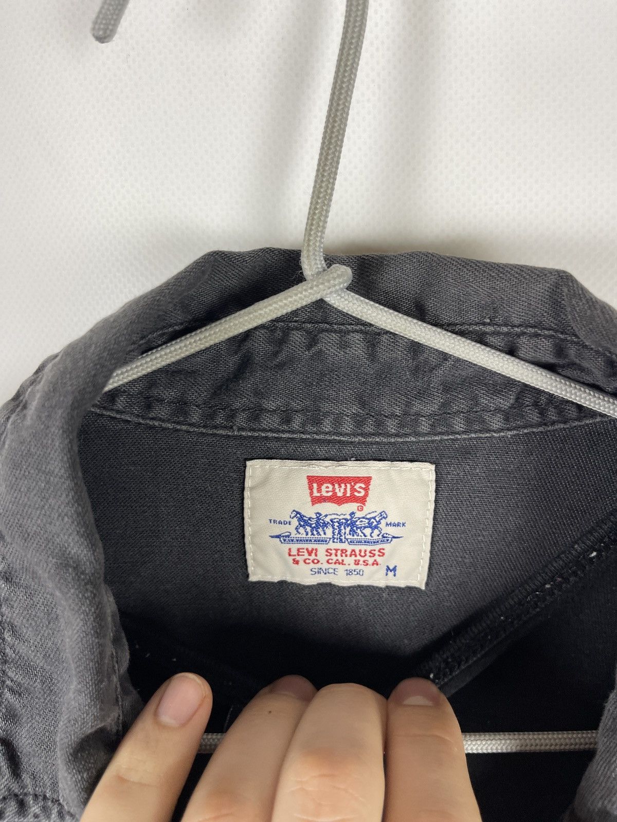 Levi's Levi’s vintage 90s black grey long sleeve shirt red tab Size US M / EU 48-50 / 2 - 9 Thumbnail