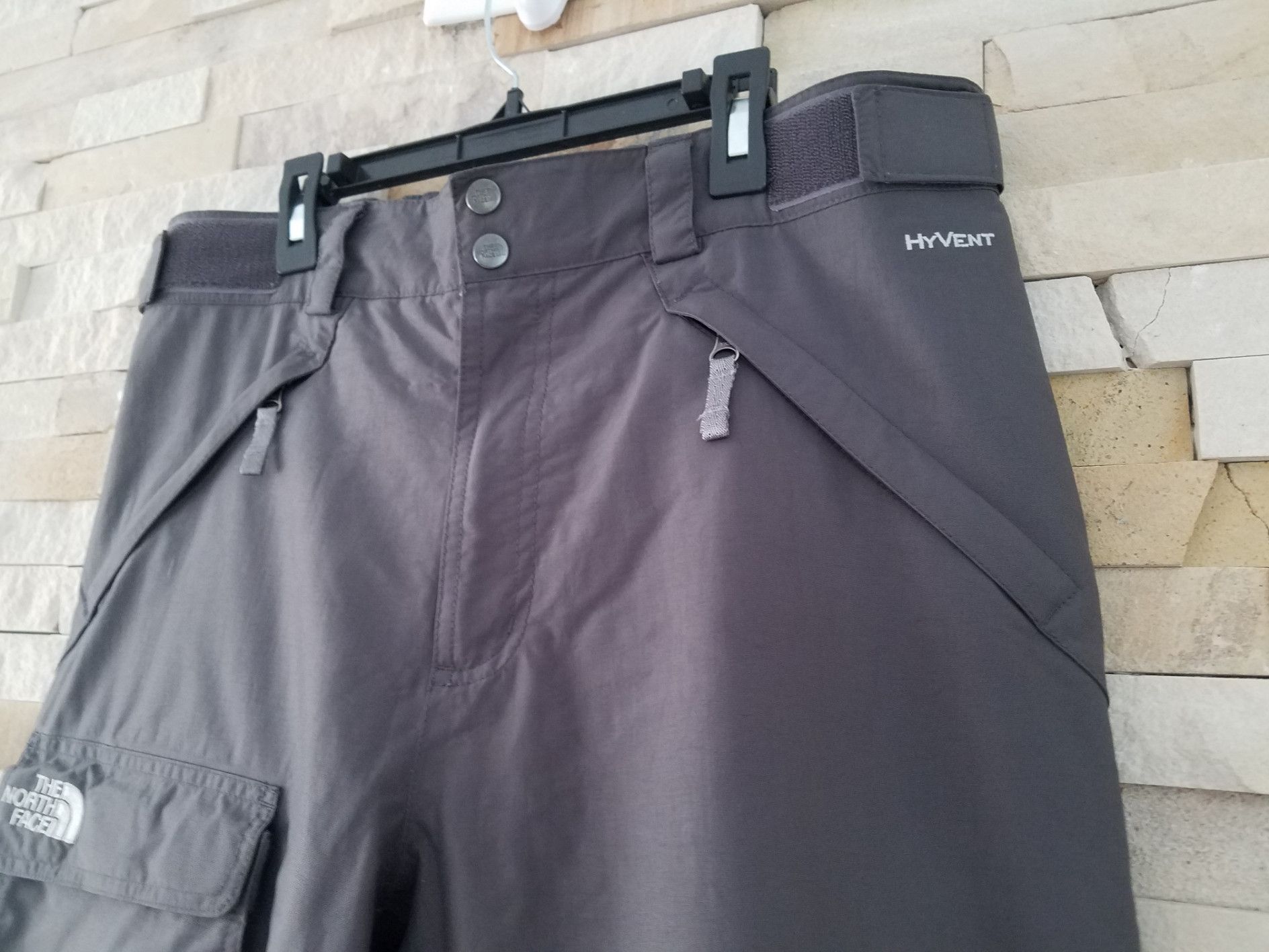 The North Face North Face Mens Medium Grey Ski Snow Pants Bibs M Size US M / EU 48-50 / 2 - 3 Thumbnail