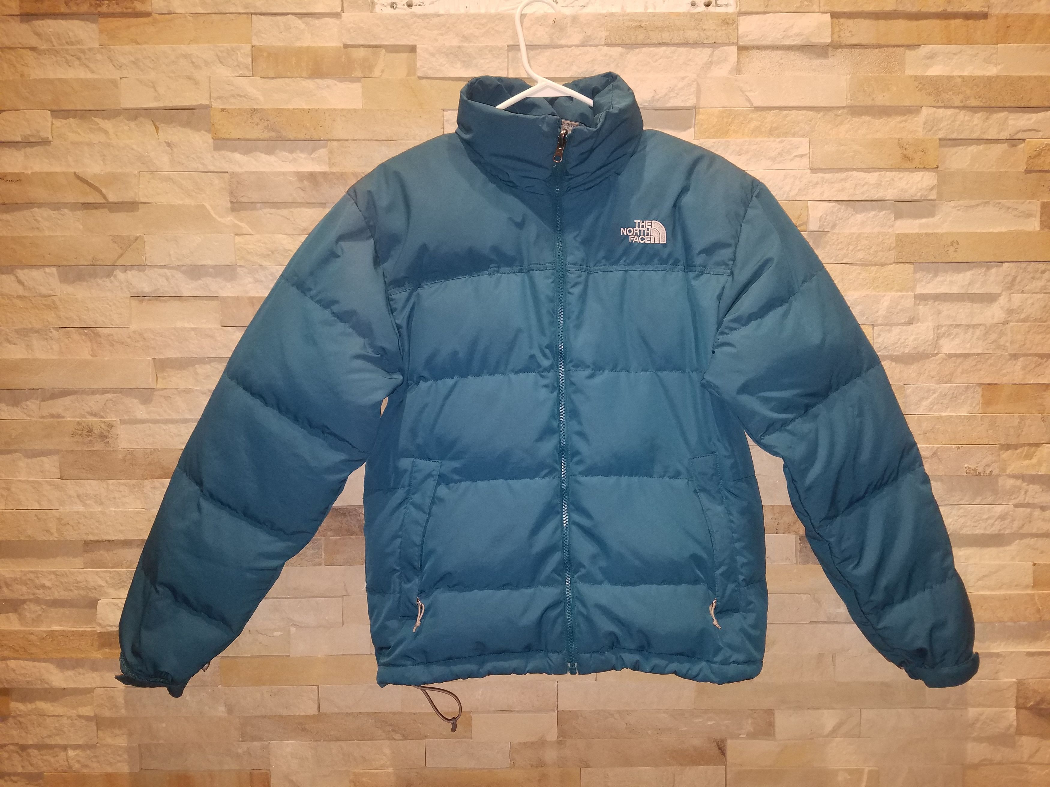 image of The North Face North Face Mens Small Blue Retro Nuptse Jacket 700 Coat