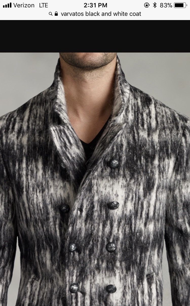 John Varvatos Zebra coat. 48 Size US M / EU 48-50 / 2 - 6 Thumbnail