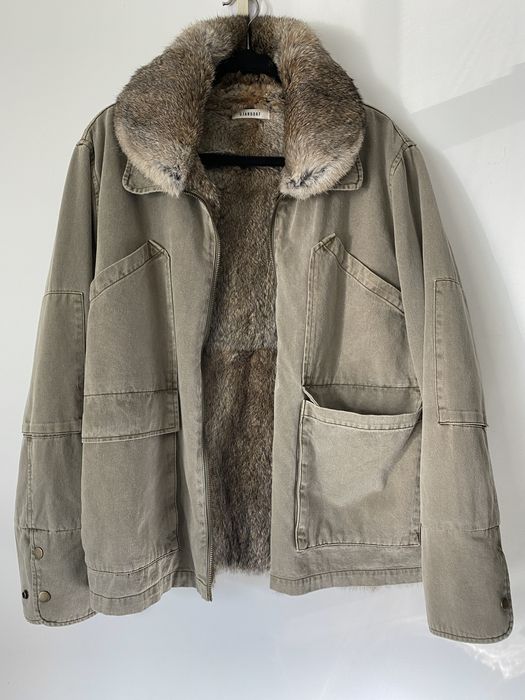 Ojardorf military deals fur jacket