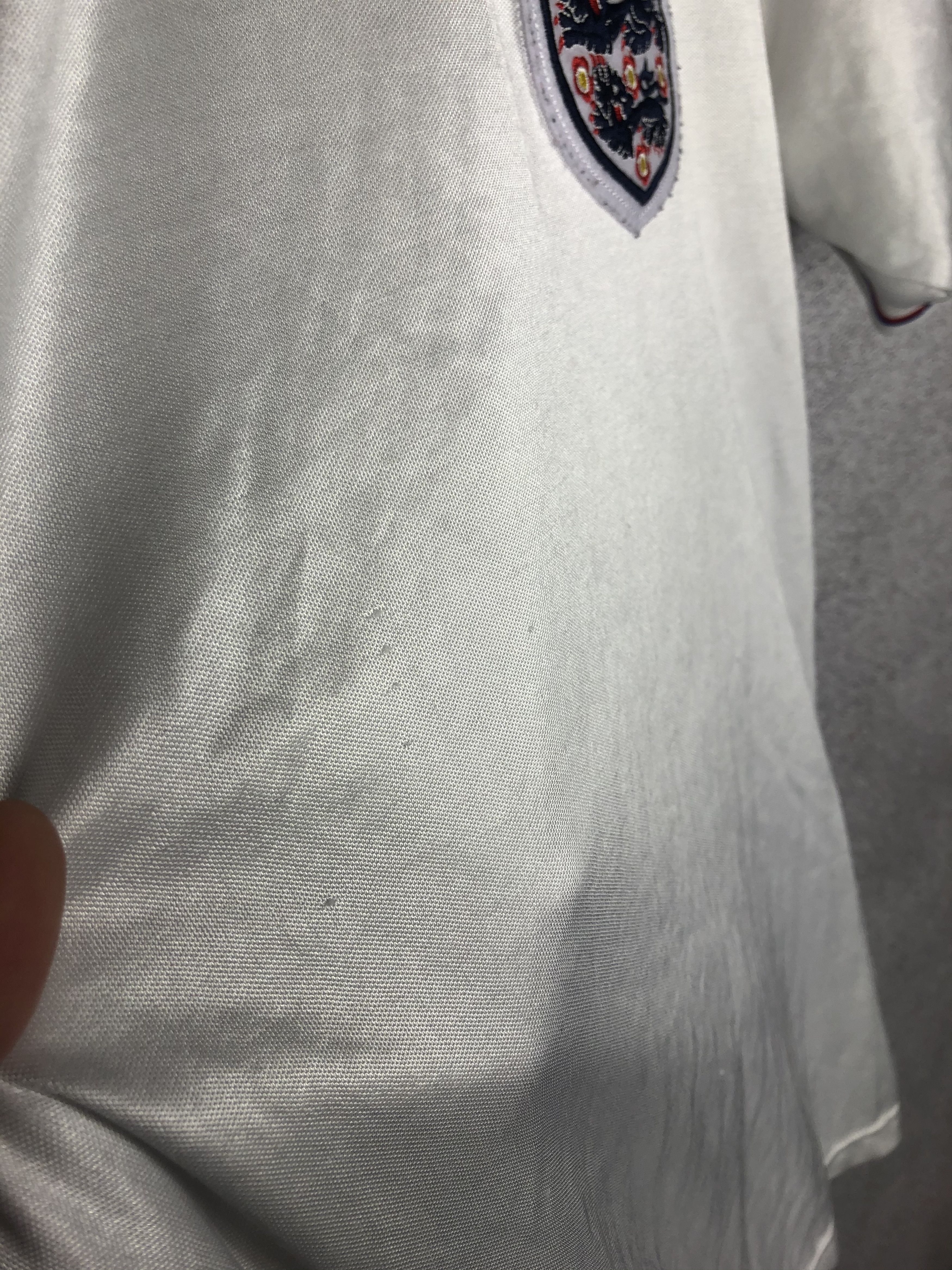 Vintage Vintage England 1980 Home Shirt Soccer Jersey Score Draw Size US L / EU 52-54 / 3 - 10 Thumbnail