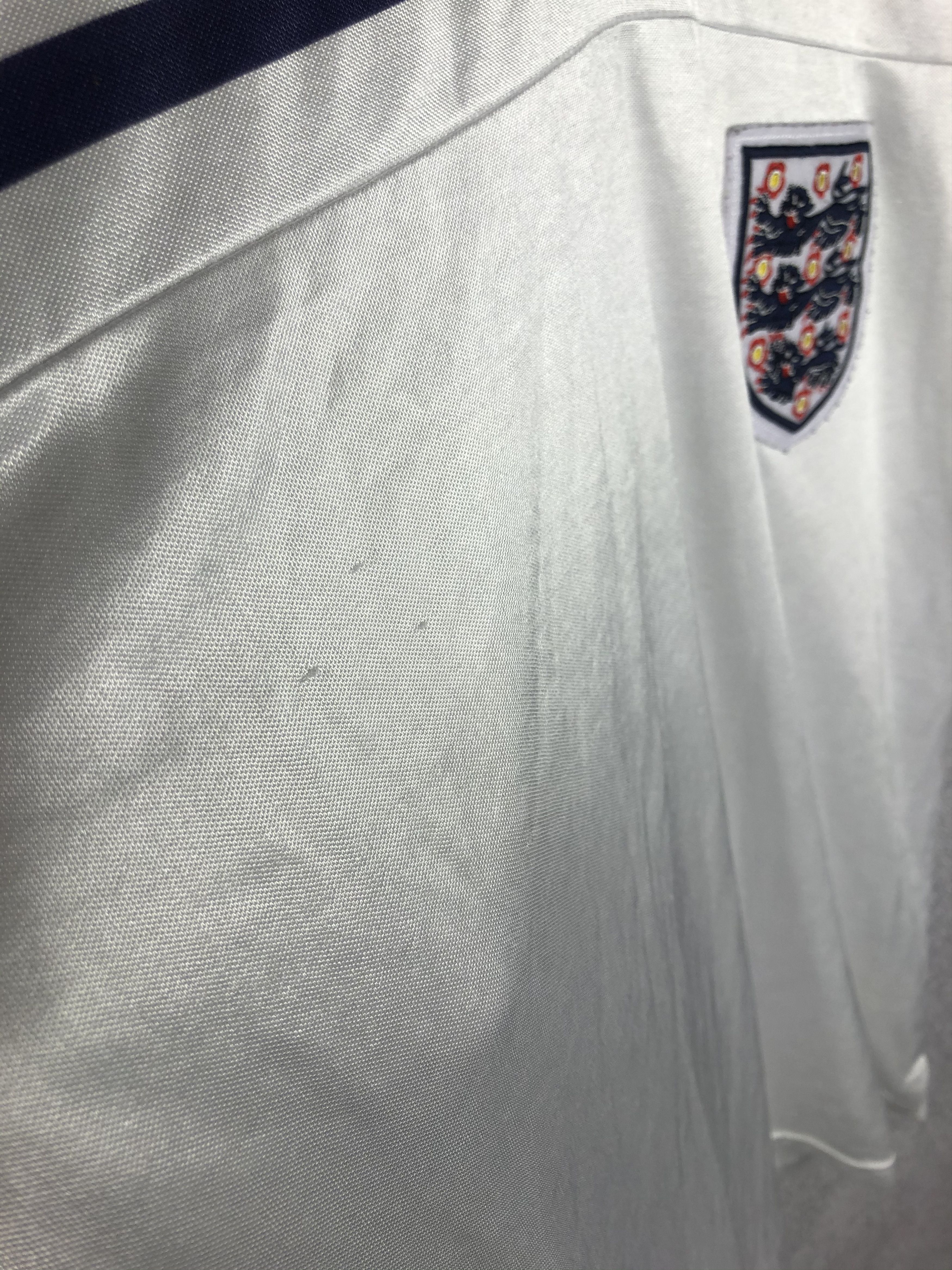 Vintage Vintage England 1980 Home Shirt Soccer Jersey Score Draw Size US L / EU 52-54 / 3 - 8 Thumbnail