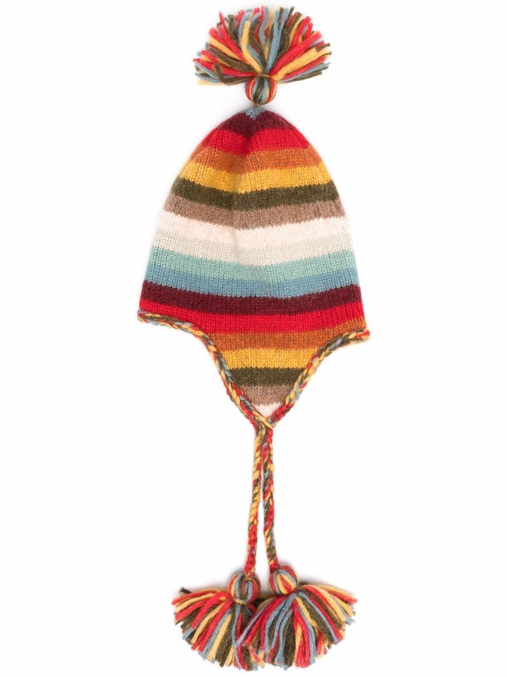 Alanui Rainbow Mountains pompom beanie Size ONE SIZE - 2 Thumbnail