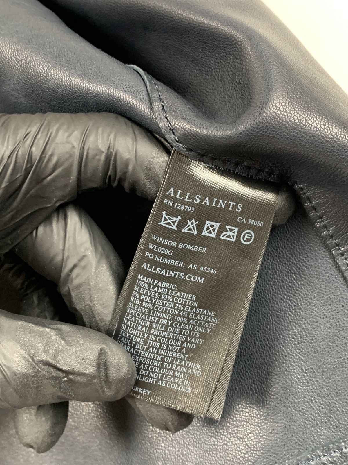 Allsaints Allsaints Women’s Lamb Leather Bomber Jacket Size M / US 6-8 / IT 42-44 - 16 Thumbnail
