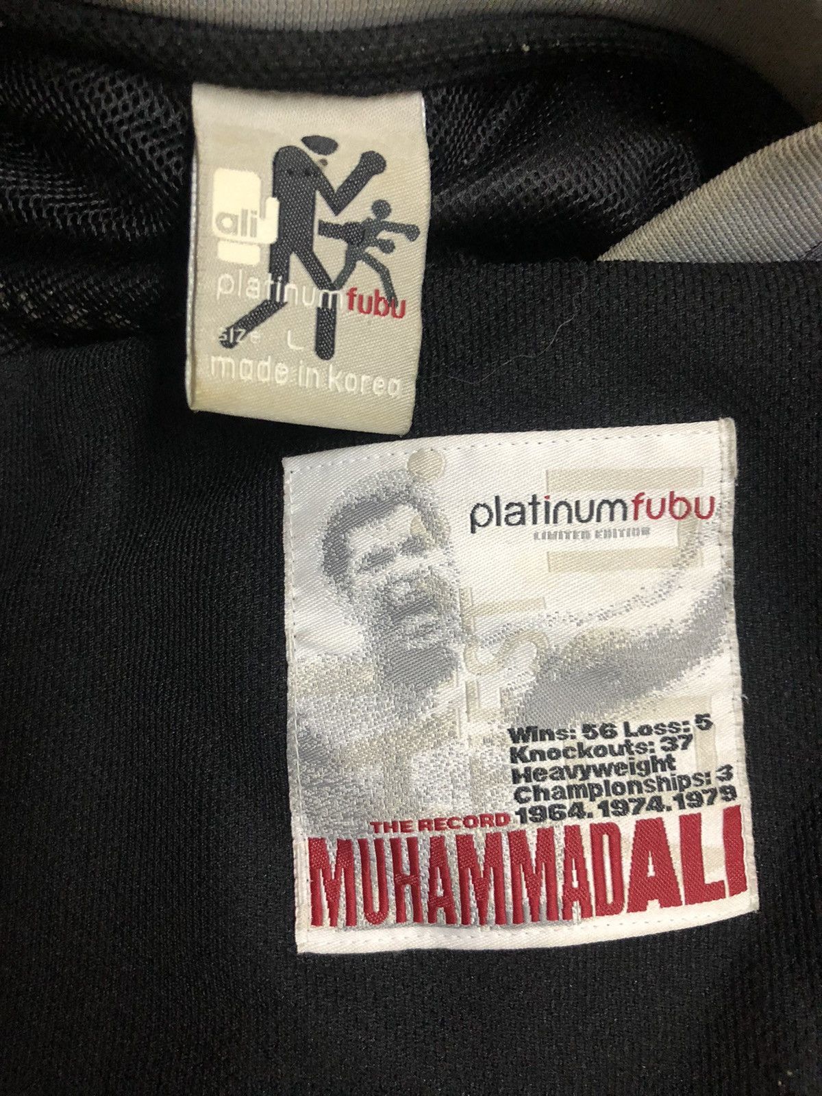 Rare!! Vintage Fubu Muhammad Ali Embroidery Jersey