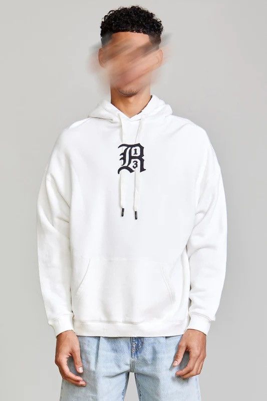 Logo hoodie. Ecru. Large
