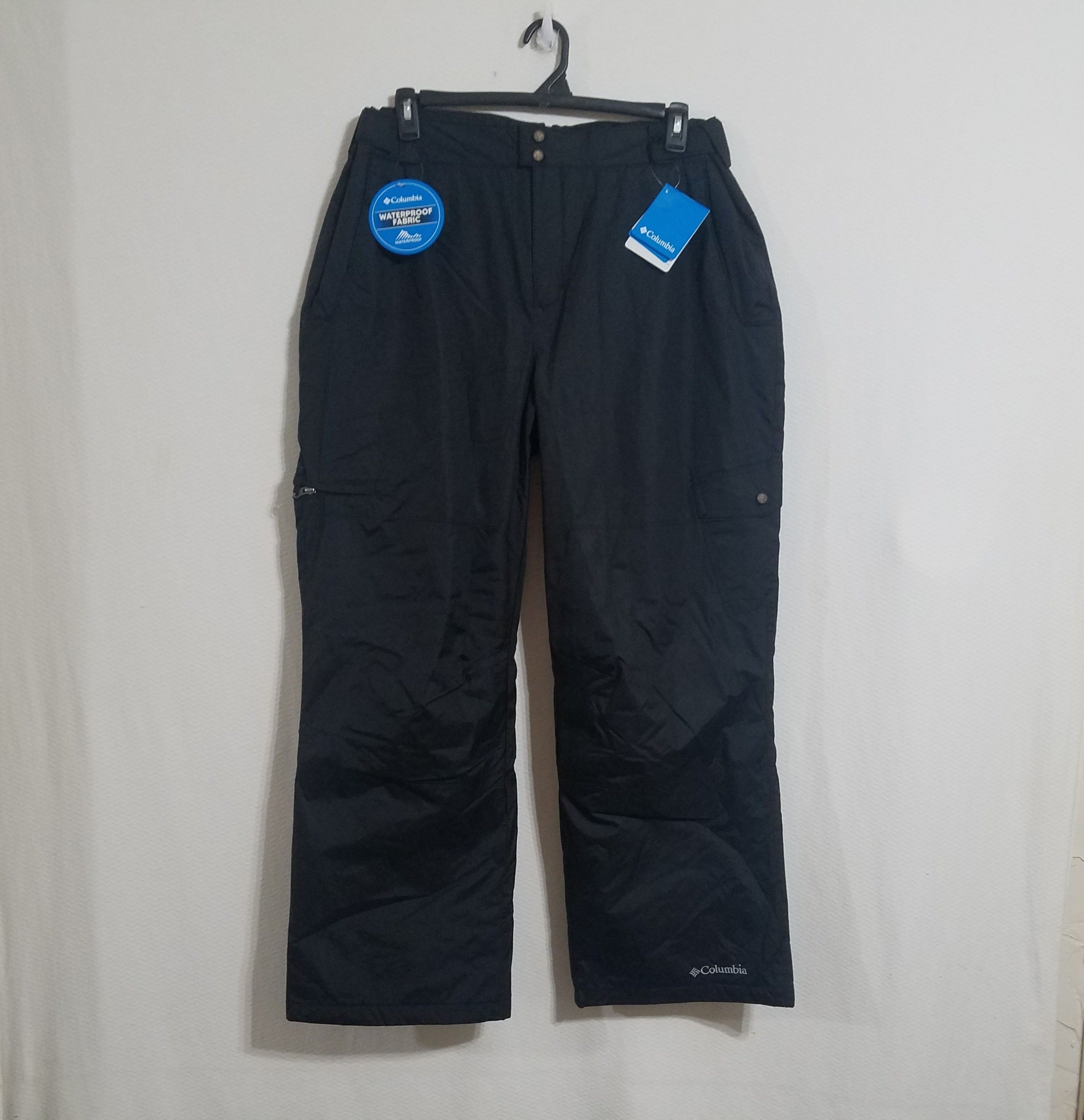 Image of New Columbia Mens XL Snow Ski Pants Black Snowboard