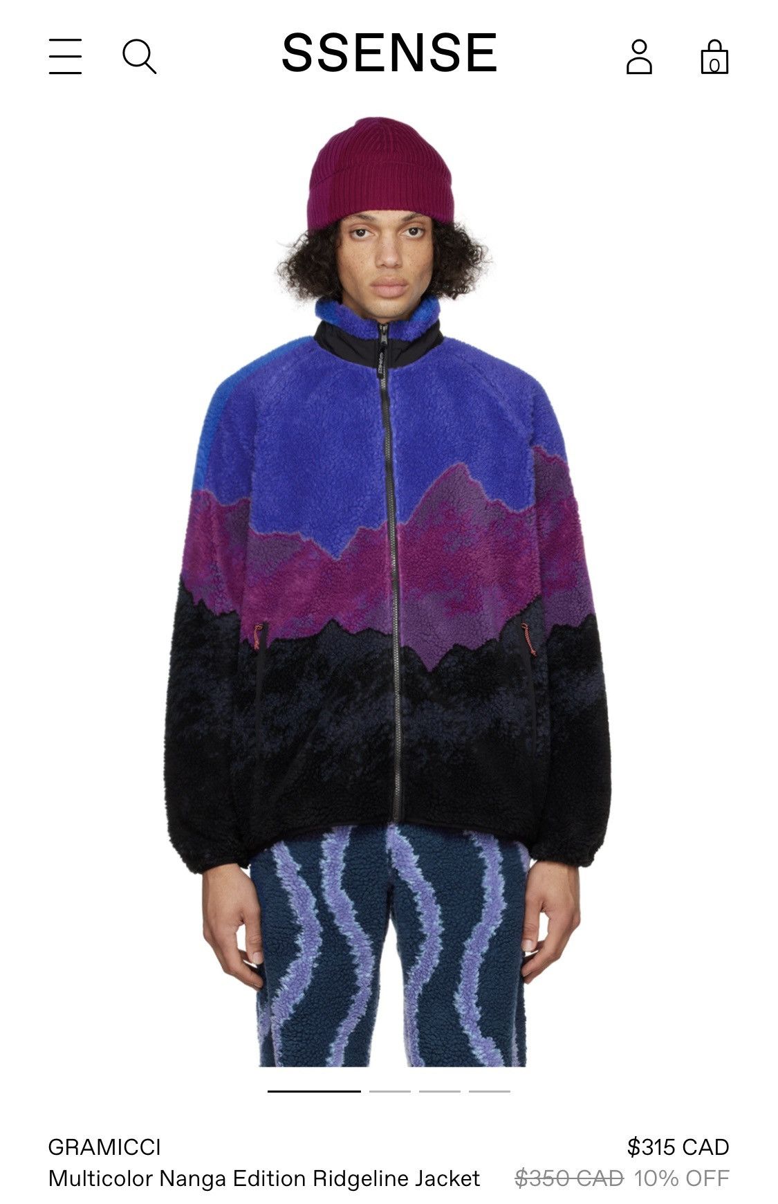 Gramicci Gramicci x Nanga Ridgeline Fleece Jacket | Grailed