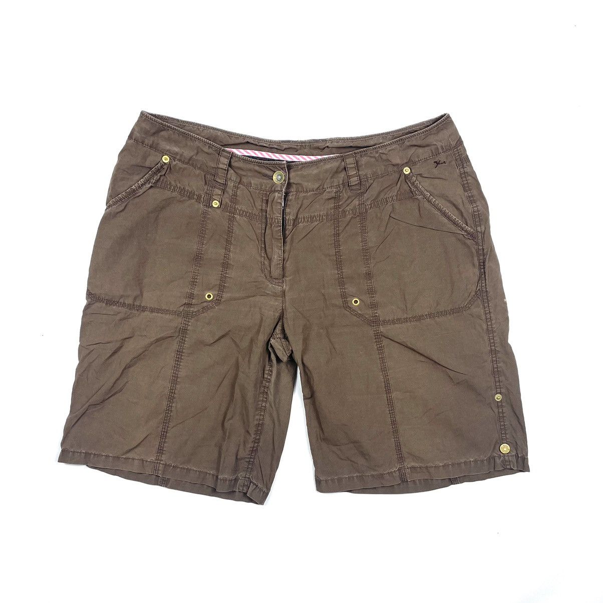Japanese Brand × Vintage Y2K Vintage Brown Shorts Like Cactus Jack Size US 34 / EU 50 - 1 Thumbnail