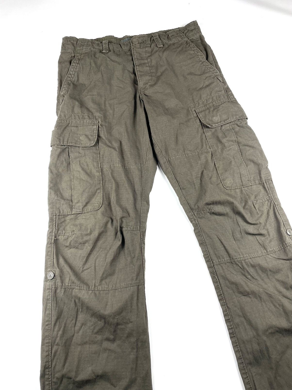 Japanese Brand Y2K Vintage Brown Cargo Pants like Carhartt Size: 31 Size US 31 - 3 Thumbnail