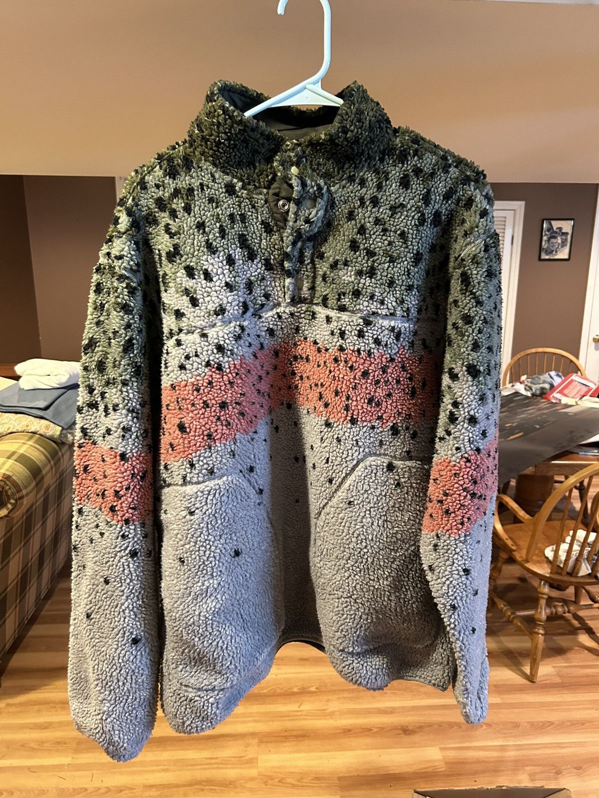 Aime Leon Dore Aime Leon Dore Woolrich Fish Scale Fleece Pullover